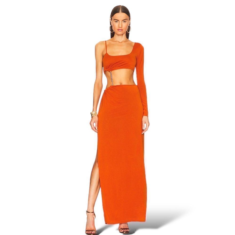 CAMILA COELHO Jocelyn Maxi Dress in Rust |Size: XS|